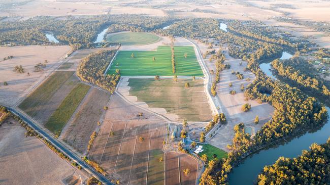 The Talbot family are selling their landmark estate, Boora Boora, at Moama, NSW.