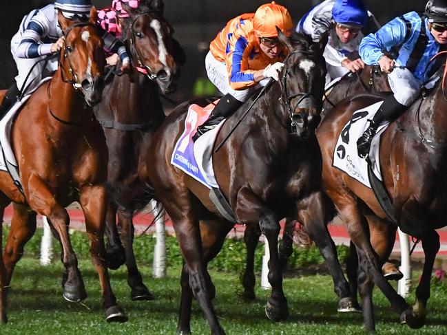 Imperatriz ridden by Opie Bosson wins the Charter Keck Cramer Moir Stakes at Moonee Valley Racecourse on September 29, 2023 in Moonee Ponds, Australia. (Photo by Pat Scala/Racing Photos via Getty Images)