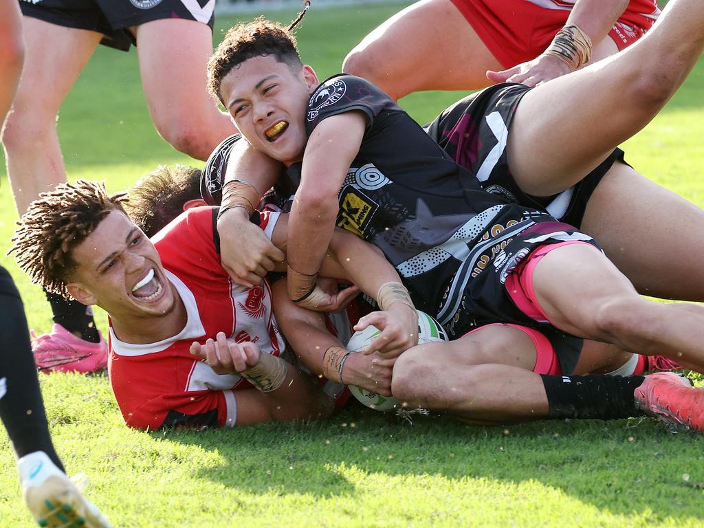 Langer Trophy Grand Final schoolboy league - Marsden SHS v PBC SHS, Stones Corner. Picture: Liam Kidston