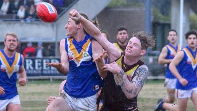 Lake spoils an opponent. Picture: David Nicholas Photography