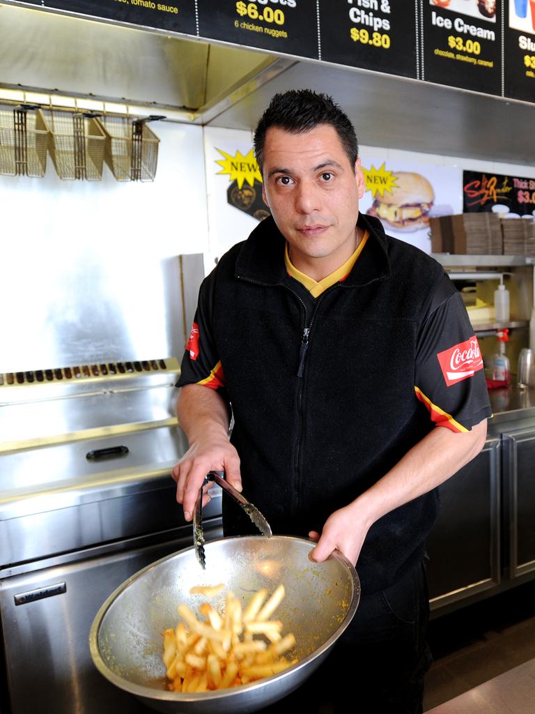 Mr Sagiotis pictured in his Manly restaurant back in 2012.