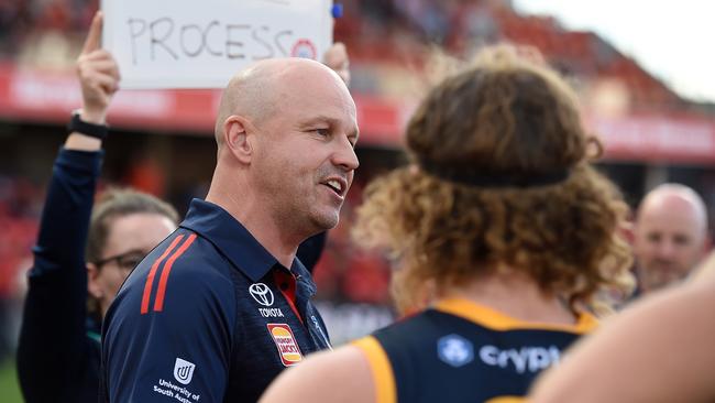 Matthew Nicks has been frustrated by his side’s execution. Picture: Matt Roberts/AFL Photos/Getty Images