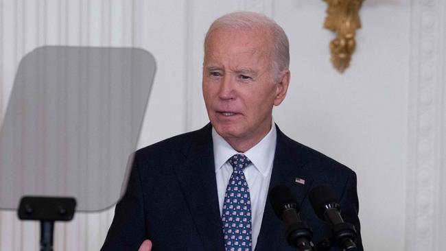 Some leading Democrats and others in Congress have urged Joe Biden to curb weapons sales to Israel to reduce civilian deaths in Gaza. Picture: AFP