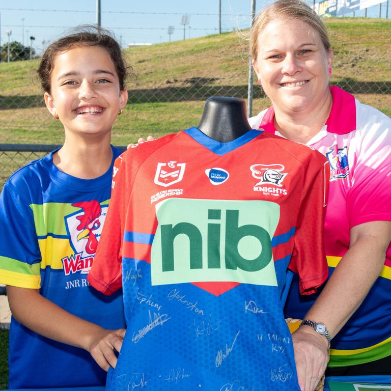 Rose Whippy and Michelle Bettini at The Festival of Rugby League. Picture: Michaela Harlow