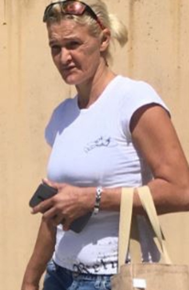 Felicity Koffal leaves court after being given a non-custodial jail term for supplying the drug ice to various people, including an undercover police officer.