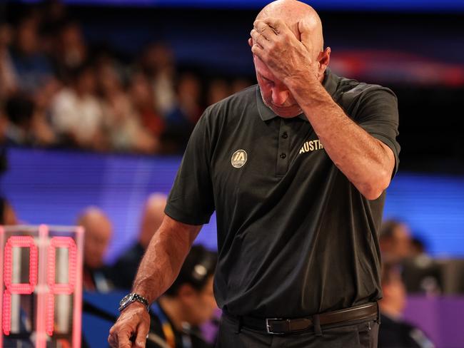 On the same day of the Boomers’ World Cup exit Brian Goorjian learned that his Hong Kong club Bay Area Dragons had folded. Picture: Takashi Aoyama/Getty Images