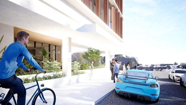 The building is expected to have end of trip facilities for active commuters. Picture: nettletontribe/Urbicus Pty Ltd/New Urban Villages Pty Ltd.