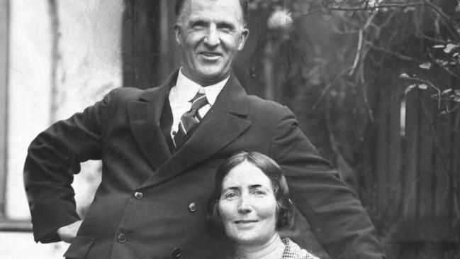 Prime minister James Henry Scullin and wife Sarah in Canberra in October, 1929.