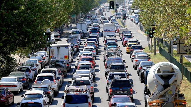 Of course, it won’t come as a surprise that Melbourne’s biggest traffic mess is Hoddle St. Picture: Mark Stewart