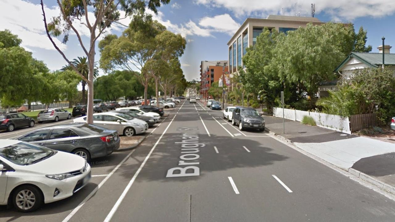 A man’s body was found on Brougham Street, Geelong. Photo: Google Maps.