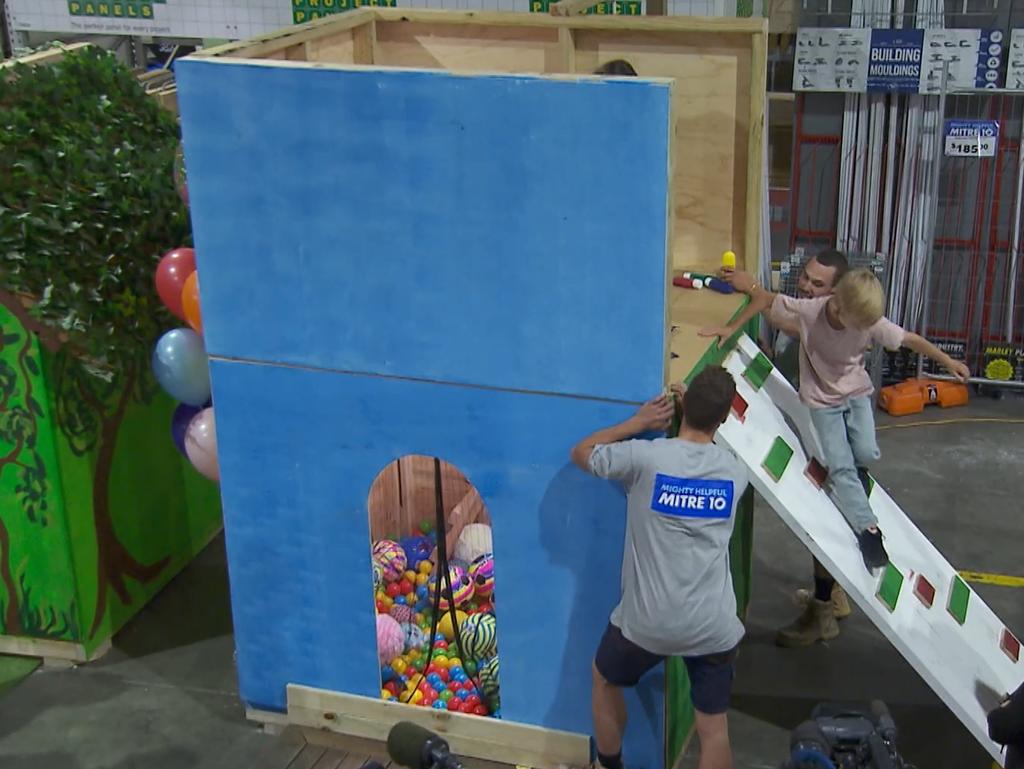 Josh and Luke and Tanya and Vito’s cubbies were far more basic. Picture: supplied, Channel 9