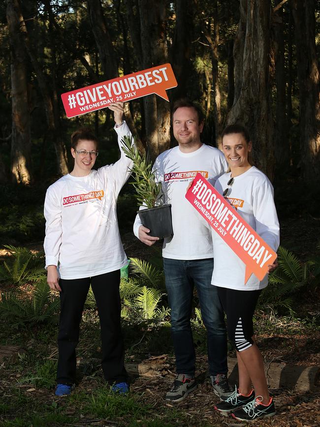 Belinda Harwood, Alan Sims and Jemma Holbrook swapped suits for boots this morning.