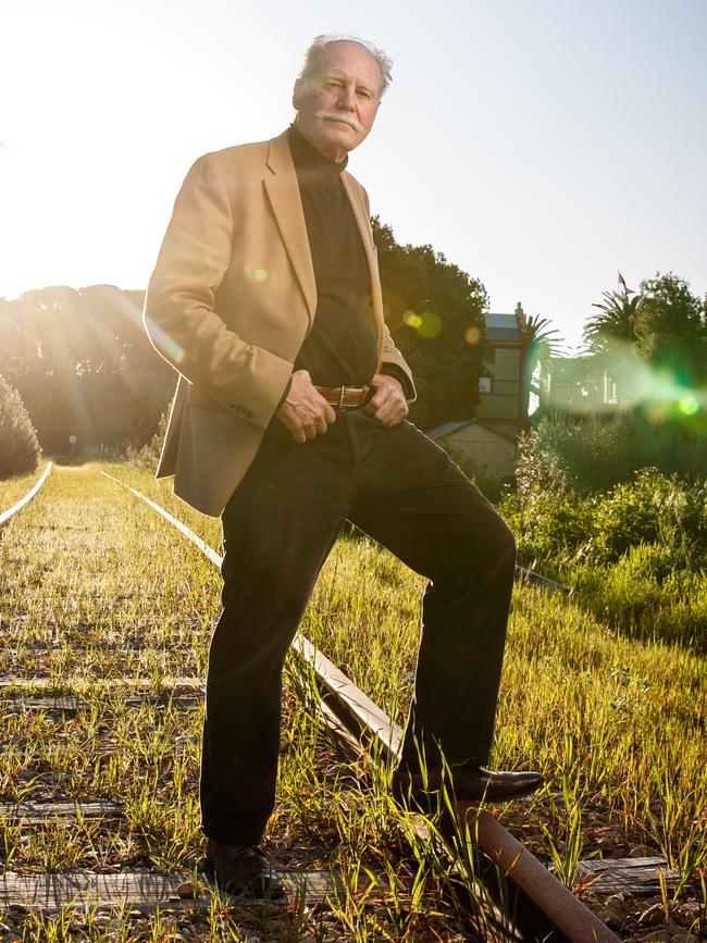 John Geber, owner of Chateau Tanunda, on the local tracks. Picture: Matt Turner