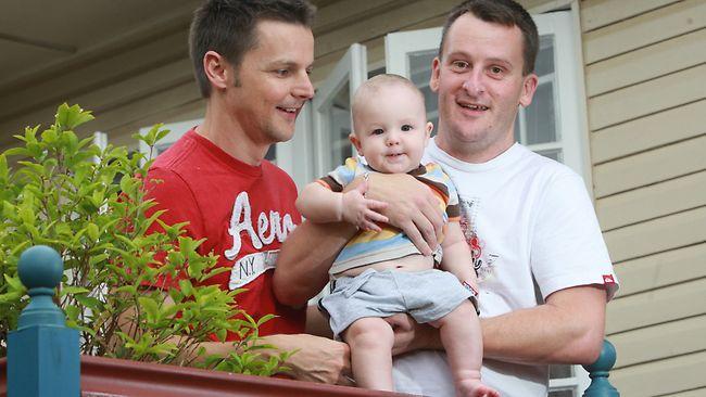 <strong>GROUNDBREAKING:</strong> Bentley and Matt Harris with son Connor. Pic: Jono Searle