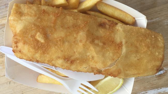 Seafood at the Beach’s fish and chips