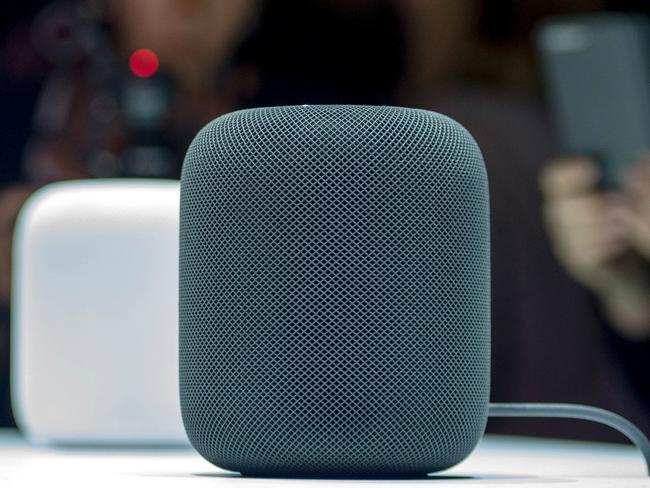 New Apple HomePod smart speaker on display. Picture: Josh Edelson