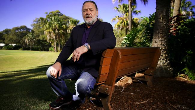 Actor Russell Crowe announces the building of a movie studio on the Pacific Bay Resort site in Coffs Harbour. Pic Nathan Edwards