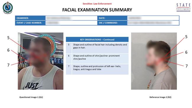 The officers look at facial features like the shape of the eyes and jaw. Picture: NSW Police