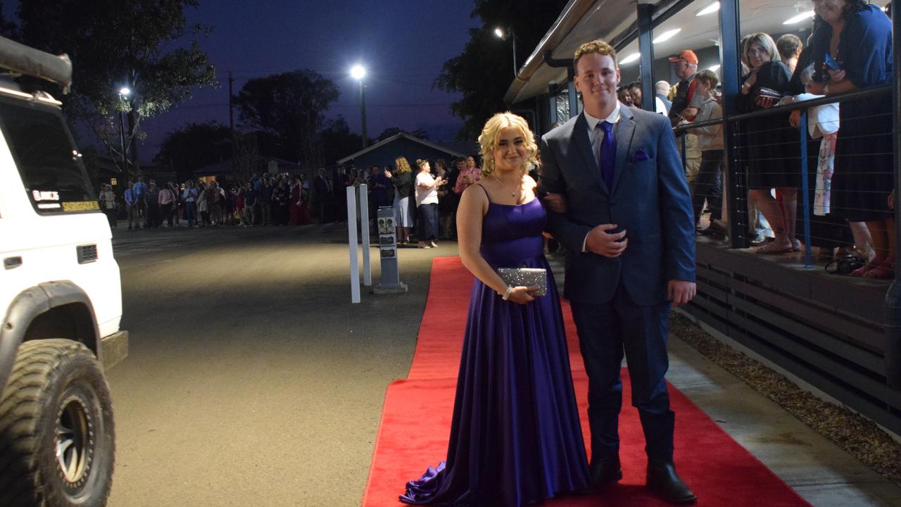 Blake Priddle and Jayde Hills at Dalby State High School's Formal 2022