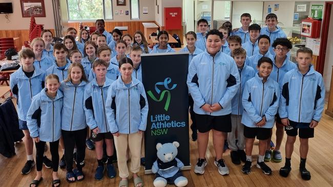 Members of the NSW Little Athletics team.