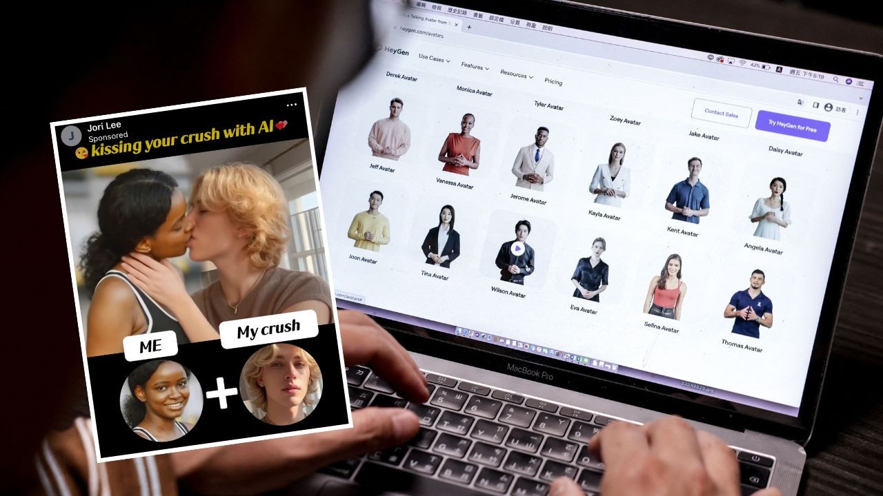 ‘Invasive’: Fears AI kissing apps used to blackmail children