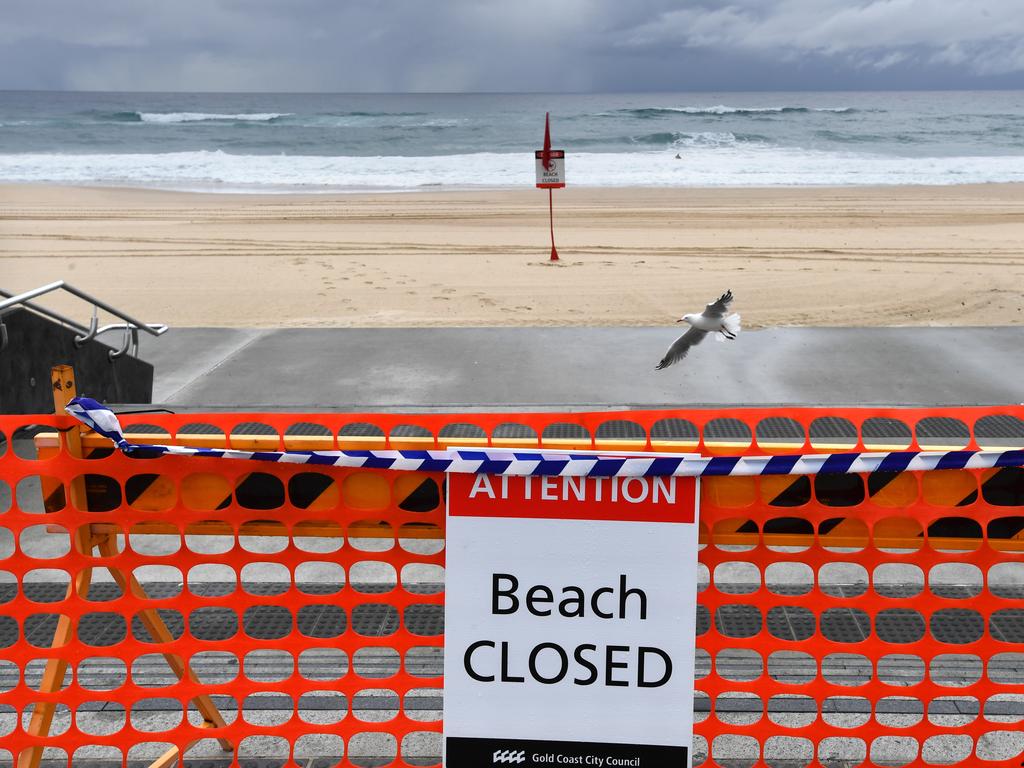 Popular beaches across the country are closed this weekend. Picture: AAP Image/Darren England