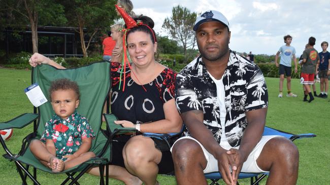 The Tokawa family enjoy their time at the 2023 Buderim Community Carols.