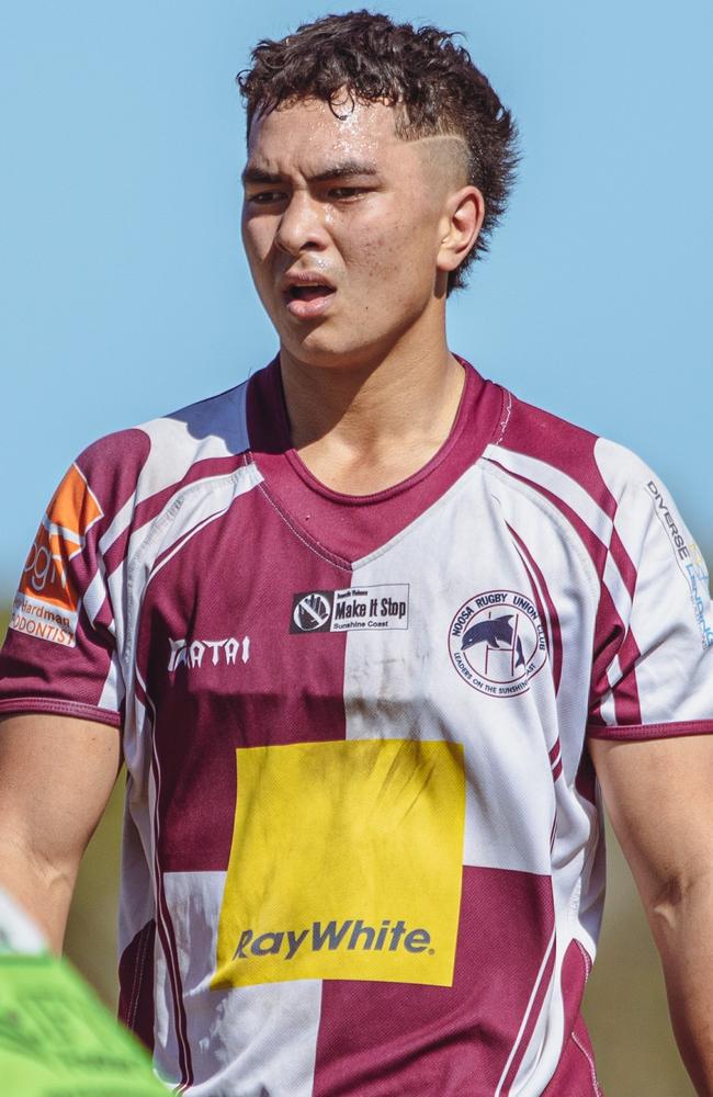 Noosa Dolphins rugby union player Yvahn Allsworth has relished the opportunity to play in the Sunshine Coast Stingrays open men's team. Picture: Jack Riddiford