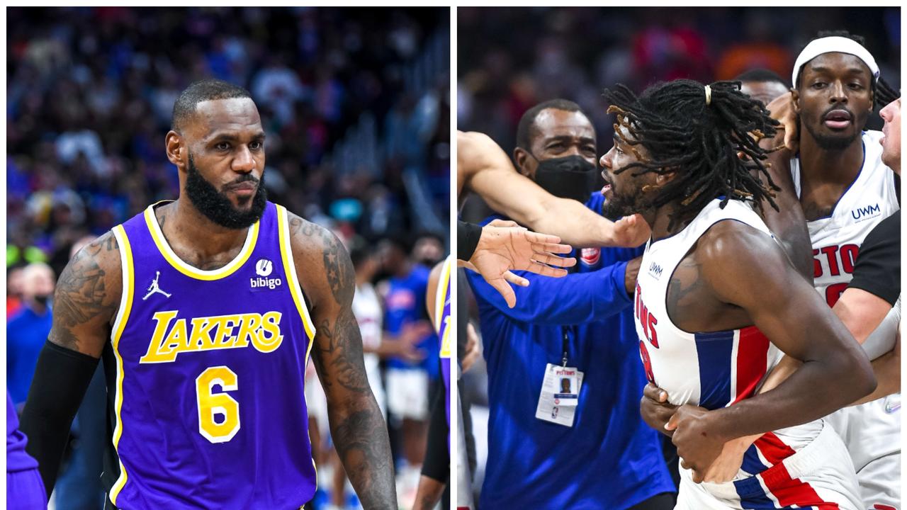 LeBron James and Isaiah Stewart were involved in a heated altercation on Monday.