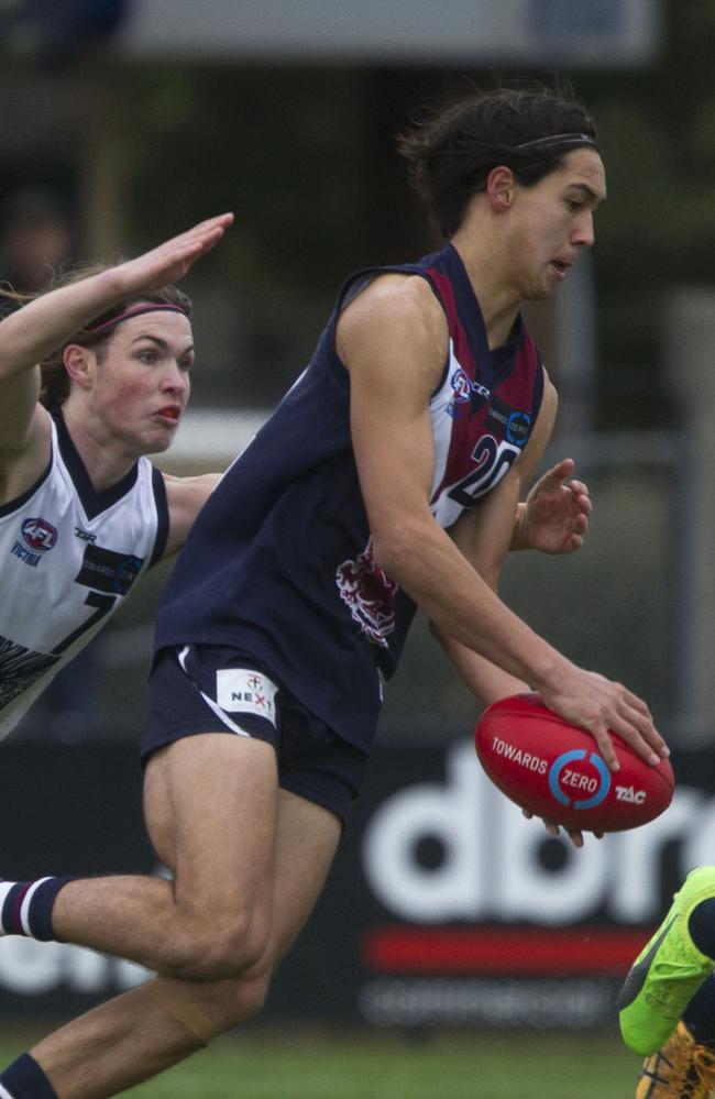 Young gun Kai Owens caught the eye for Sandringham with two goals.