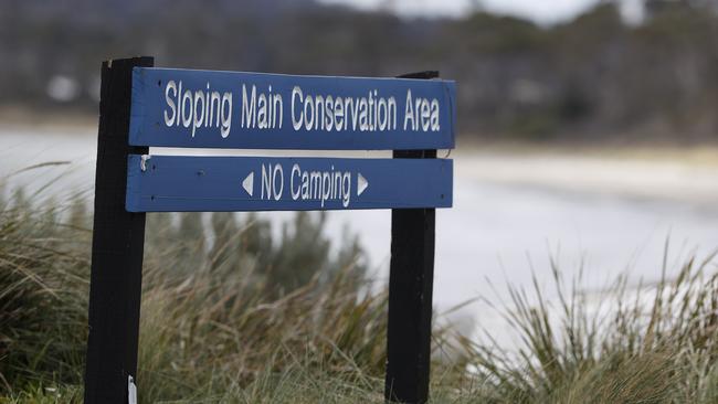 The beach where the body of lost kayaker Valentine Bester was found by a member of the public. Picture: Zak Simmonds