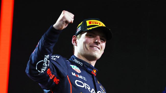 Max Verstappen has upgraded his $22m private jet, adding a racing simulator to continue practicing while in the skies. Picture: Getty Images.