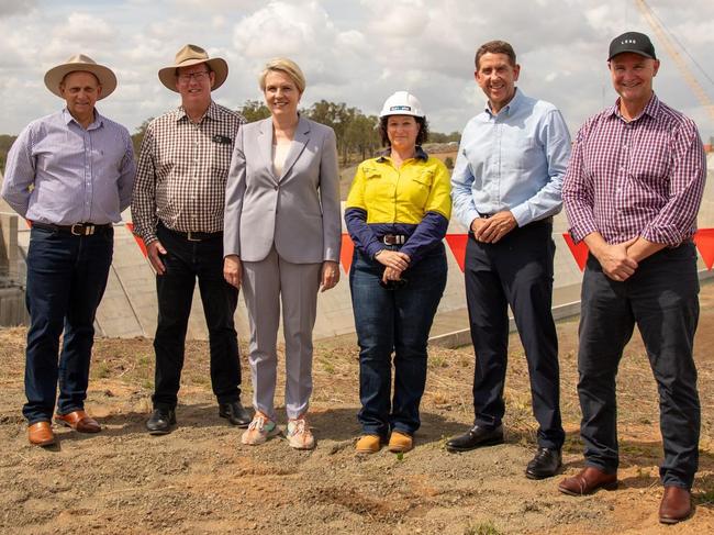 Those at the opening included federal Environment Minister Tanya Plibersek (third from left) and state Treasurer Cameron Dick (second from right)