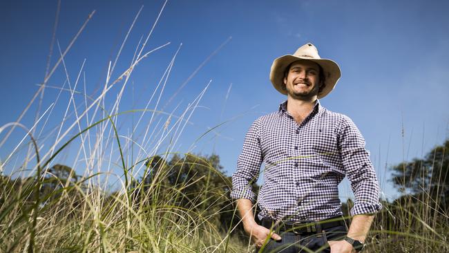 Harry Robertson is a sheep farmer and grape grower at Goolgowi. Picture: Dylan Robinson