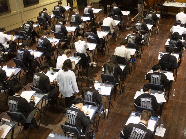 Adelaide High School first day of Year 12 Exams. 3rd November 2024 Picture: Brett Hartwig