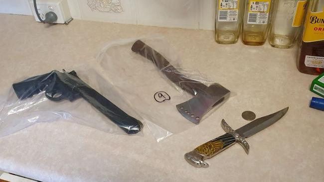 Weapons seized during Operation Sierra Lilac on the Sunshine Coast and Gympie in the last week. Pictures: Police media