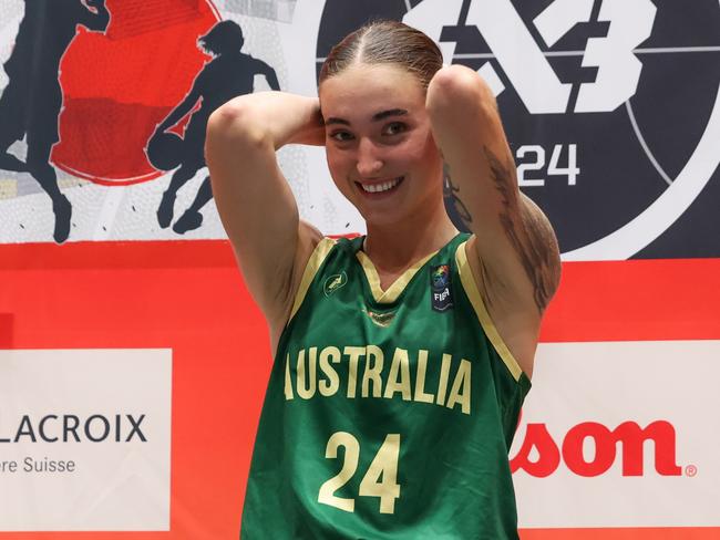 Anneli Maley represetned Australia in the FIVA 3x3 Olympic Qualifying Tournament. Picture: Takashi Aoyama/Getty Images