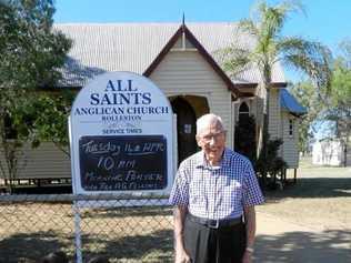 LIFE'S WORK: Fr Arthur Fellows in 2017 returned to preach at one of his favourite parishes, Springsure, where his father had served before him in 1923. He said there's nothing like being rector of a country parish.