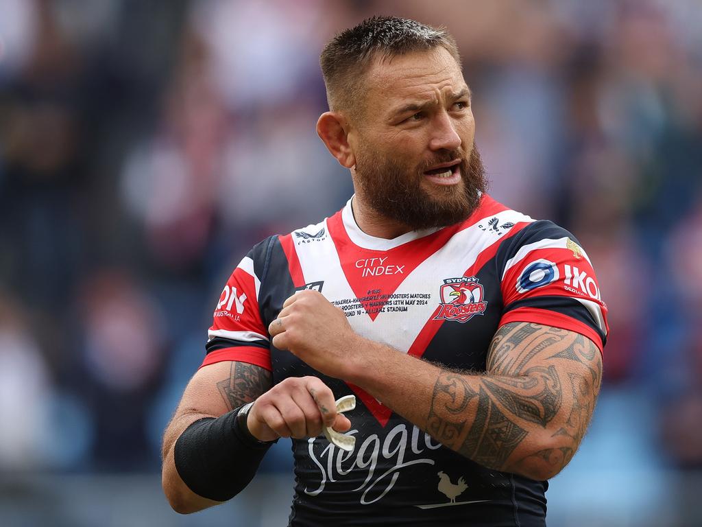 Former Roosters captain Sean Garlick anticipates Jared Waerea-Hargreaves to give David Fifita some special treatment when they meet. Picture: Mark Metcalfe/Getty Images