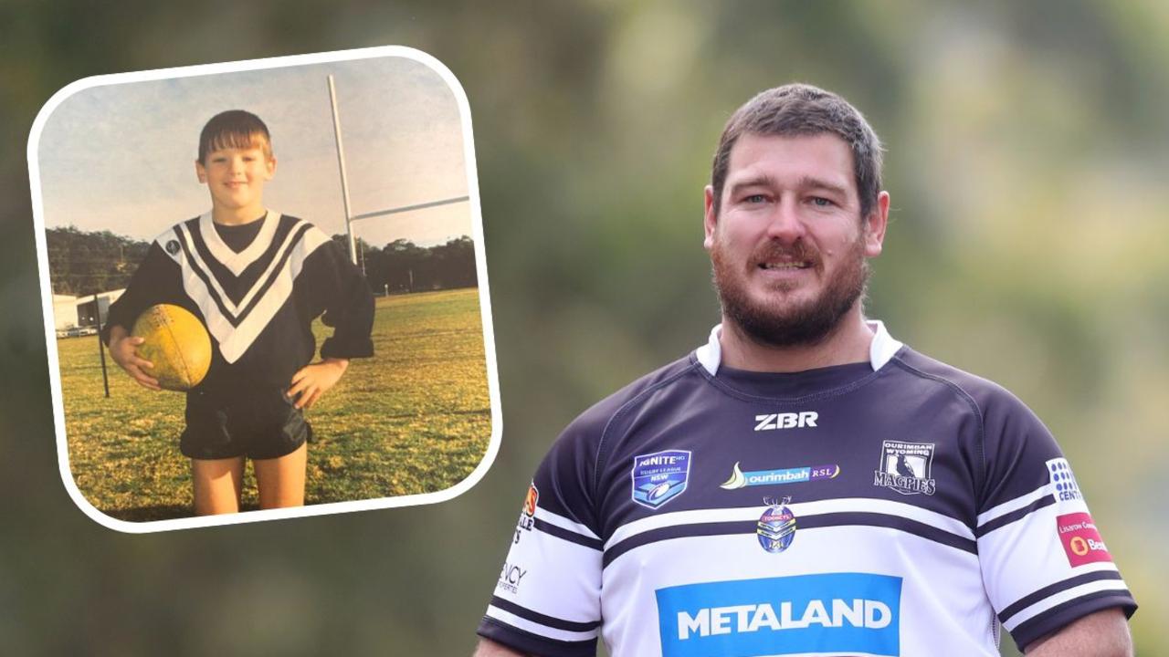 Brent Radburn has incredibly played more than 500 games for the Ourimbah Wyoming Magpies in the Central Coast Rugby League. Main picture: Sue Graham