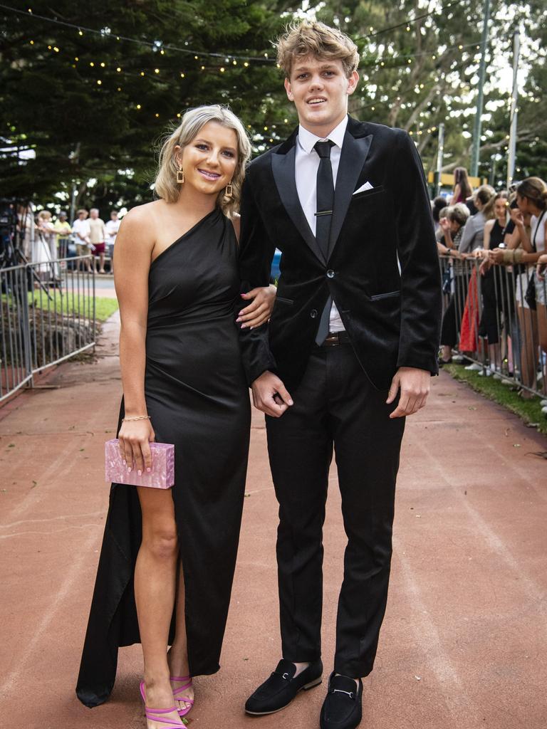 Patrick Sanderson and partner Chloe Pallisier at St Mary's College formal at Picnic Point, Friday, March 24, 2023. Picture: Kevin Farmer