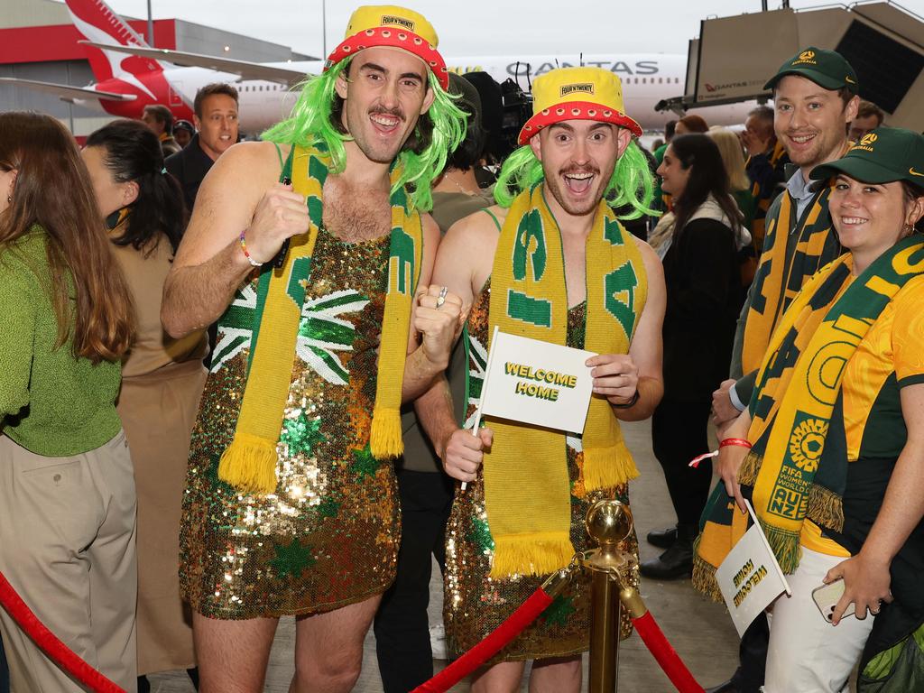 Excited fans welcoming home our Olympians. Picture: Rohan Kelly