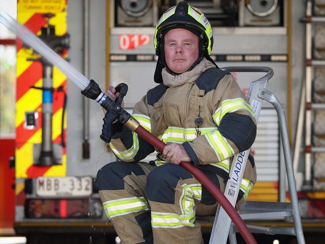 Left High and Dry.Lack of Firefighting Equipment. The story is about a concerning lack of firefighting equipment available in MelbourneÃs eastern suburbs. There is not one aerial truck across the east, so if a fire occurs, that requires a ladder, the nearest crew is in Oakleigh. Leading Firefighter Greg Blundell left high and dry as he sits on one of the highest ladders at the Ringwood FRV.                                                               Picture: David Caird