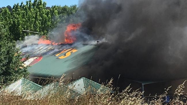 Grumpy's Brewhaus at Verdun has sustained extensive damage. Picture: Andrew Frazer