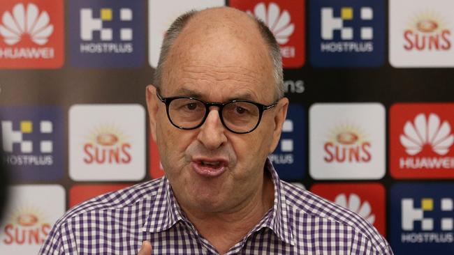 Suns chairman Tony Cochrane is standing firm. Picture: Regi Varghese