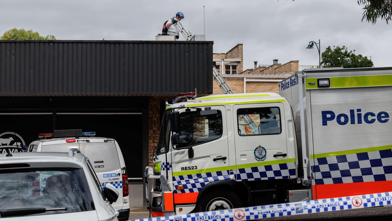 The man fell from the roof after being electrocuted. Picture: NCA NewsWire / David Swift