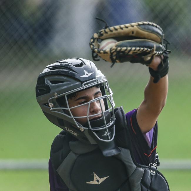 South Coast V Sunshine Coast in the 12-14 years QLD School Sport Baseball Championships. Picture:Glenn Campbell