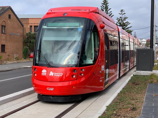 If it were to go ahead, a light rail network in Wollongong could look similar to Newcastle’s new system. Picture: Supplied.