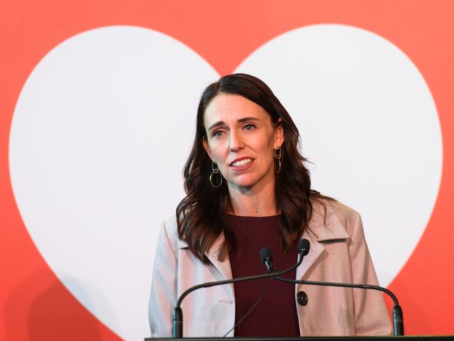 New Zealand Prime Minister Jacinda Ardern at Wellingron airport on Monday. Picture: Getty Images