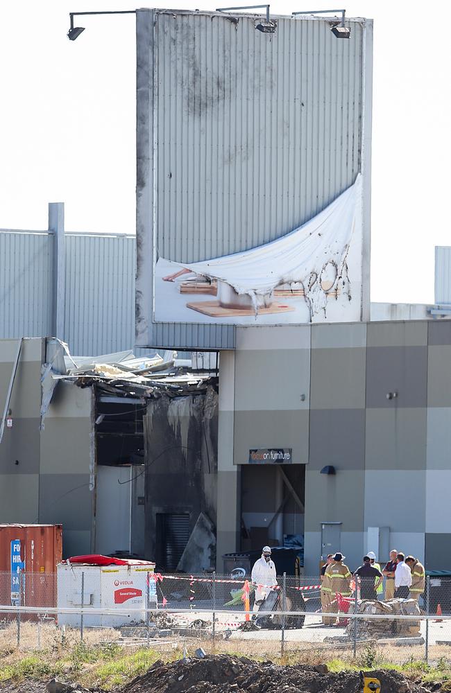 Investigators at the crash site in 2017. Picture: Ian Currie